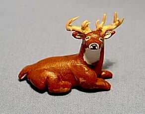 Deer Buck Miniature Figurine Handmade