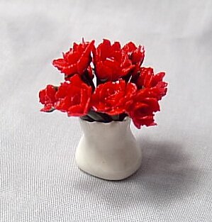 One Dozen Red Roses Unique Miniature Gift