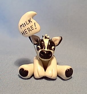 Cow Miniature Farm Animal Unique Gift