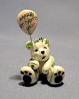 MINIATURE HANDMADE ST. PATRICK'S BEAR
