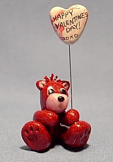 Red Valentines Bear Miniature Gift