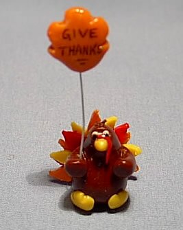 Miniature Handmade Thanksgiving Turkey Gift