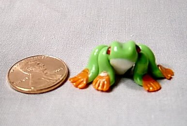 Red-eyed Tree Frog Miniature Collectible Gift
