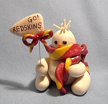 Redskins Snowman - Very Unique Sports Gift for Redskin Fans