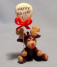 Christmas Reindeer Holiday Decoration Miniature Unique Gift