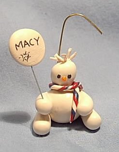 Snowman Ornament Miniature Unique Gift