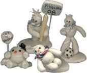 Snowmen Clay Miniatures