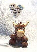 Bison Miniature Coral Animal Unique Gift