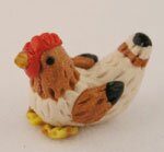 Hen Miniature Farm Animal Unique Gift