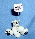 Polar Bear Miniature Zoo Animal Unique Gift