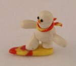 Surfing Snowman