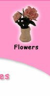 Hand crafted clay miniature flowers.